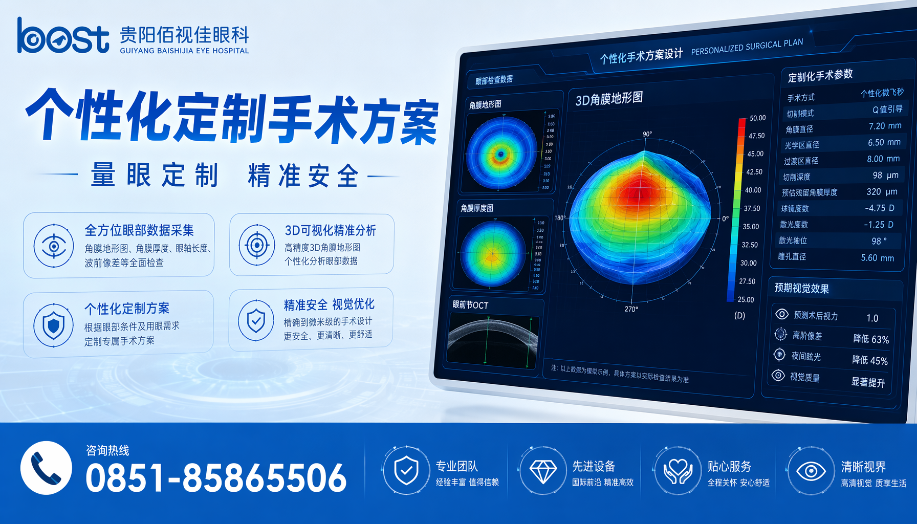 贵阳佰视佳眼科个性化方案 贵阳市 贵阳佰视佳眼科个性化近视手术定制方案